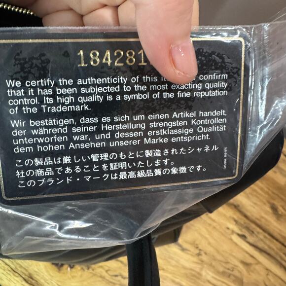 Chanel Vintage Black Chevron Lambskin Medallion Duffel Tote Bag Authentic CoA - Picture 7 of 16